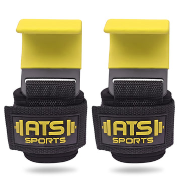 Ganci di Sollevamento Antiscivolo in Acciaio Rivestiti in Neoprene – Cinghie Imbottite con Supporto per il Polso per Pesi e Bodybuilding (Coppia)