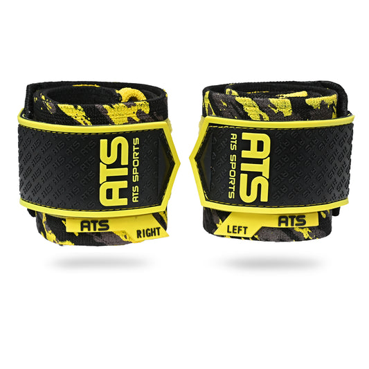 Wrist Wraps 20” Super Heavy Giallo Camo  – Massima Stabilità & Supporto Estremo
