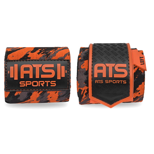 ATS SPORTS® Wrist Wraps 20” Heavy Duty – Polsini Palestra Professionali per Sollevamento Pesi, Bodybuilding e Fitness (Coppia)