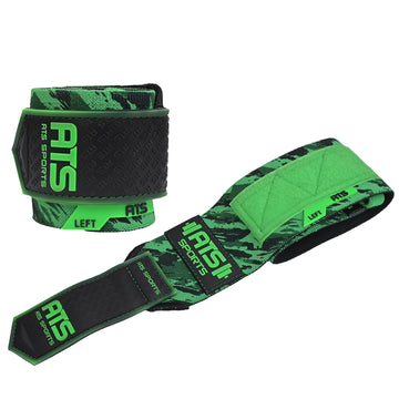 ATS SPORTS® Wrist Wraps 20” Heavy Duty – Polsini Palestra Professionali per Sollevamento Pesi, Bodybuilding e Fitness (Coppia)