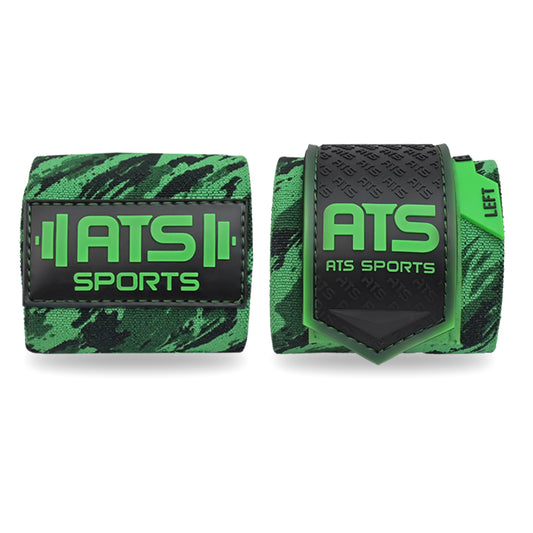 ATS SPORTS® Wrist Wraps 20” Heavy Duty – Polsini Palestra Professionali per Sollevamento Pesi, Bodybuilding e Fitness (Coppia)