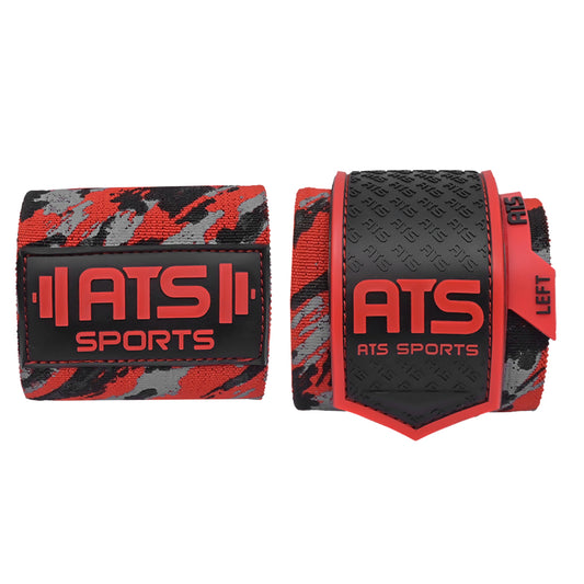 ATS SPORTS® Wrist Wraps 20” Heavy Duty – Polsini Palestra Professionali per Sollevamento Pesi, Bodybuilding e Fitness (Coppia)