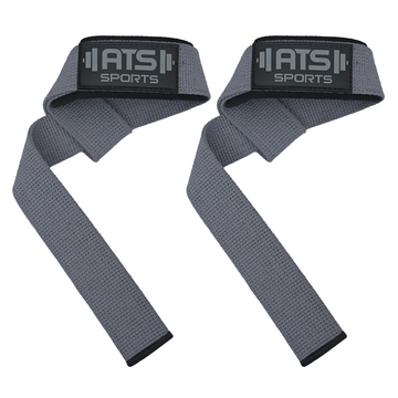 Lifting Straps - Grigio per Sollevamento Pesi, Bodybuilding, Powerlifting e Allenamento di Forza – Imbottiti in Neoprene