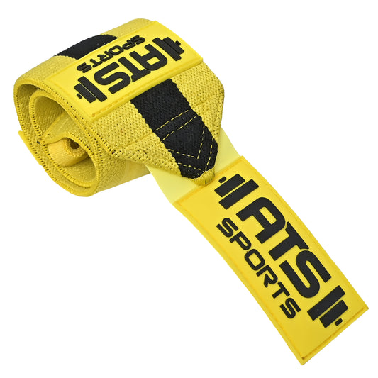 Wrist Wraps 18” Heavy Giallo – Supporto Avanzato per Allenamenti Intensivi