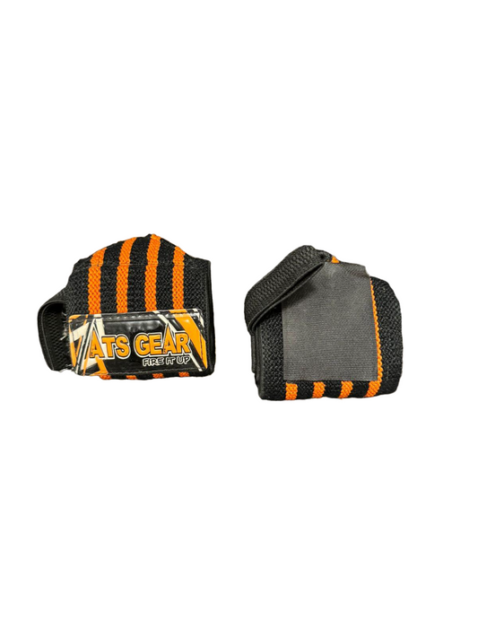 Wrist Wraps 18” Heavy Arancione e Nero – Supporto Avanzato per Allenamenti Intensivi