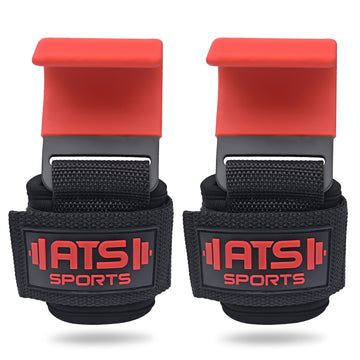 Ganci di Sollevamento Antiscivolo in Acciaio Rivestiti in Neoprene – Cinghie Imbottite con Supporto per il Polso per Pesi e Bodybuilding (Coppia)