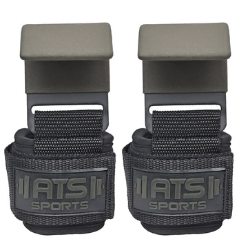 Ganci di Sollevamento Antiscivolo in Acciaio Rivestiti in Neoprene – Cinghie Imbottite con Supporto per il Polso per Pesi e Bodybuilding (Coppia)