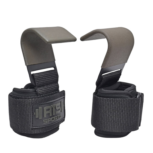 Ganci di Sollevamento Antiscivolo in Acciaio Rivestiti in Neoprene – Cinghie Imbottite con Supporto per il Polso per Pesi e Bodybuilding (Coppia)