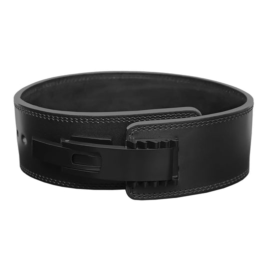 Cintura Powerlifting  in Vera Pelle con Chiusura a Leva - Massima Sicurezza e Supporto per Sollevamento Pesi