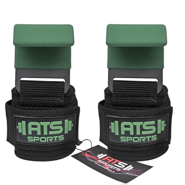Ganci di Sollevamento Antiscivolo in Acciaio Rivestiti in Neoprene – Cinghie Imbottite con Supporto per il Polso per Pesi e Bodybuilding (Coppia)