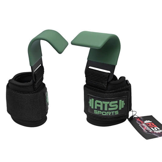 Ganci di Sollevamento Antiscivolo in Acciaio Rivestiti in Neoprene – Cinghie Imbottite con Supporto per il Polso per Pesi e Bodybuilding (Coppia)